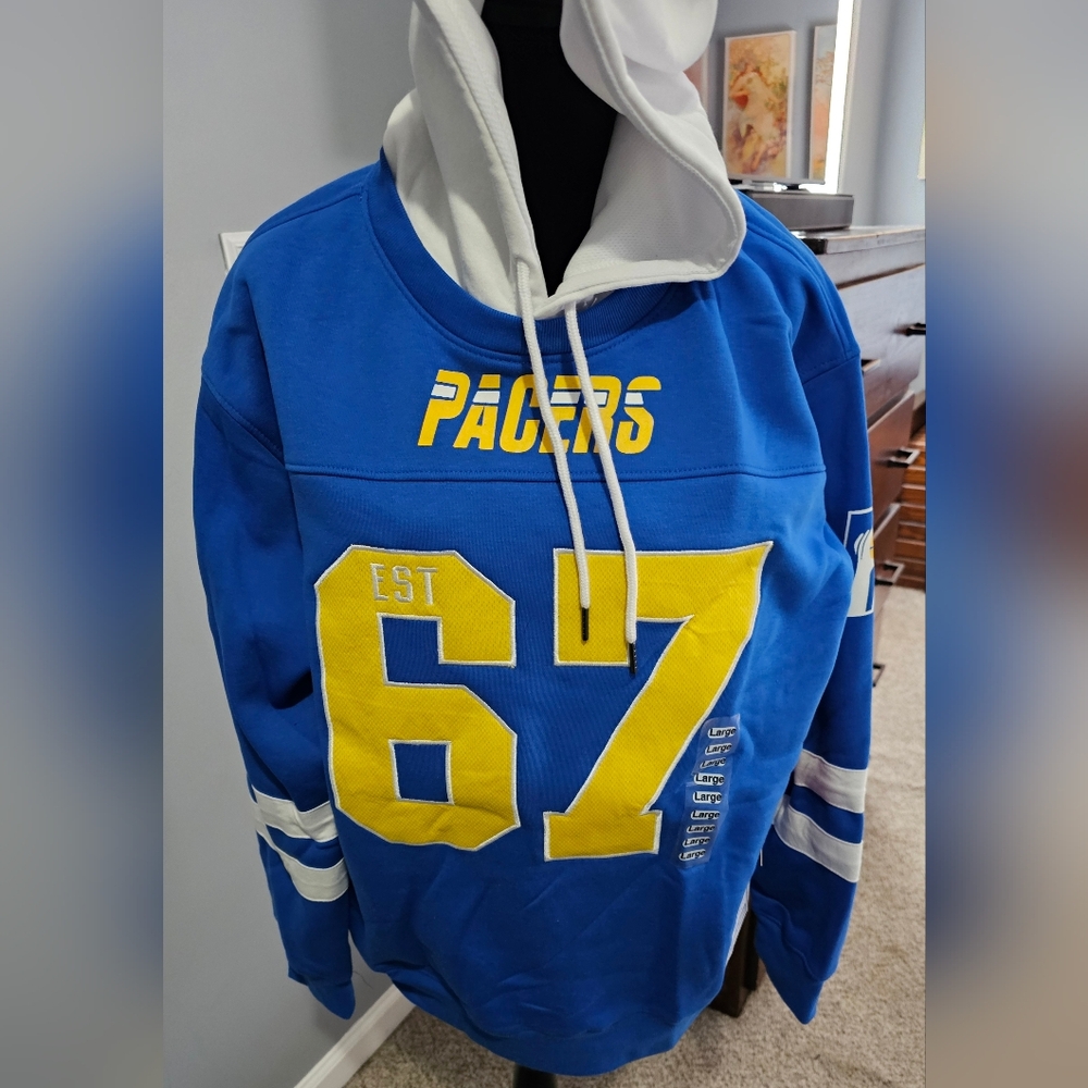 Pacers Blue & Yellow Hooded Sweatshirt